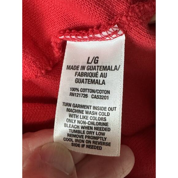 Aeropostale A87 Men’s Red 100% Cotton Short Sleeve Golf Polo Shirt Size L - Picture 8 of 8